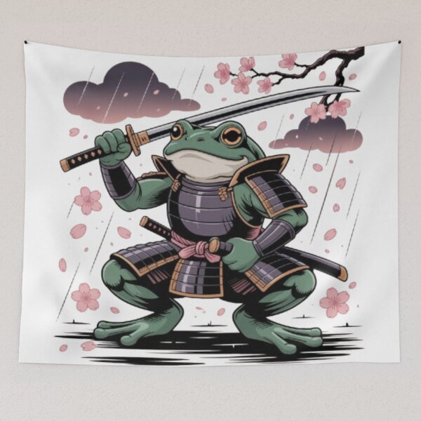 Item preview, Epic Bushido Frog Warrior designed and sold by tim tal.