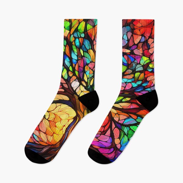 Item preview, Stained Glass-Inspired Colorful Tree Of Life Design designed and sold by DEC02.