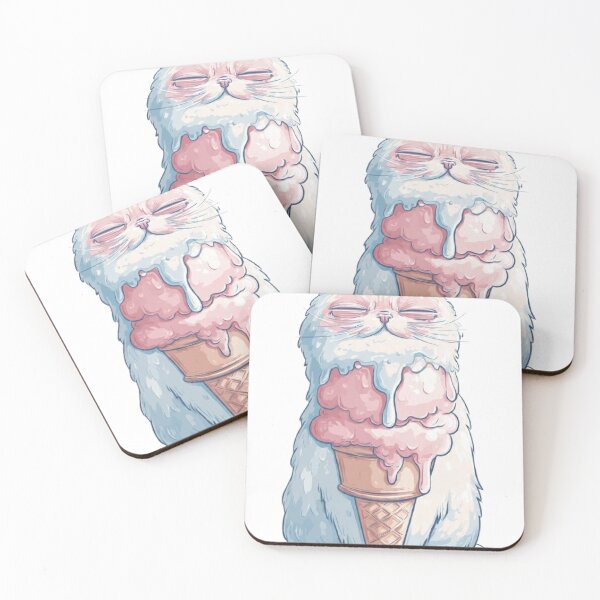 Item preview, Melting Ice Cream Cat designed and sold by Moody Vibes Studio.