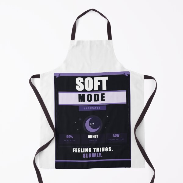 Item preview, Soft Mode Activated Mental Health Moon Dark Purple Badge Sticker Tee Gift designed and sold by Mega-Shopping.