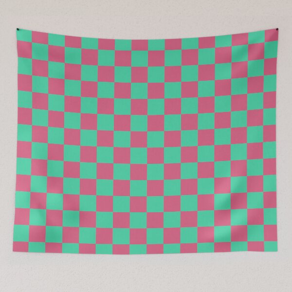 Item preview, Blush & eucalyptus checkered seamless pattern designed and sold by Mint + Midnight.