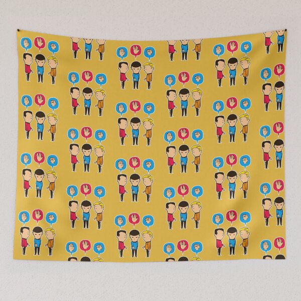 Item preview, Vulcan Hand Game - Cute Sci-Fi Space Parody designed and sold by MrGlayga.