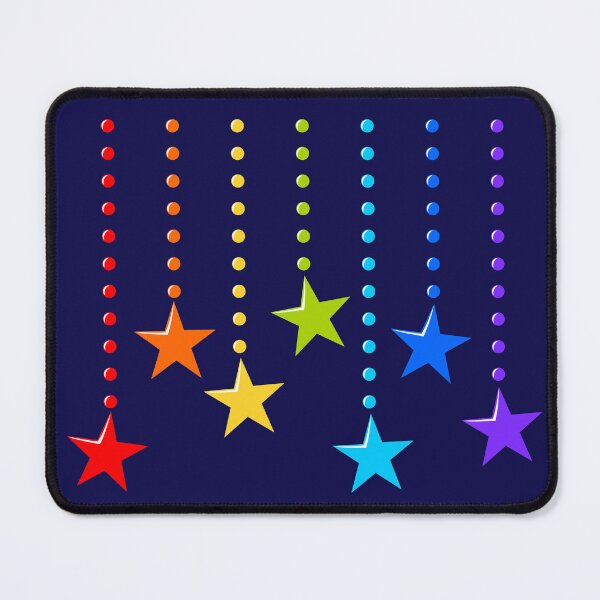 Item preview, Hanging Rainbow Stars Garland - Colorful Beads Magic Celestial Art designed and sold by SolutionsArt.