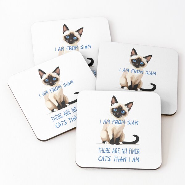 Item preview, Siamese Cat I Am From Siam There Are No Finer Cats Than I Am Funny Cat Lover T-Shirt designed and sold by Twenty93.
