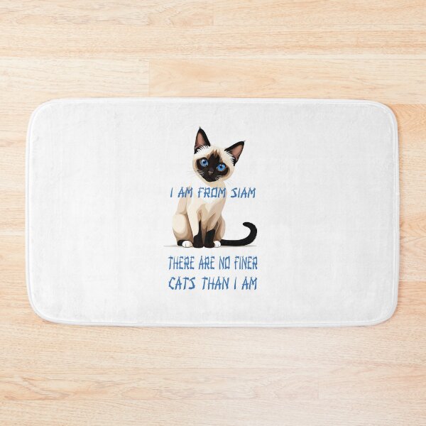Item preview, Siamese Cat I Am From Siam There Are No Finer Cats Than I Am Funny Cat Lover T-Shirt designed and sold by Twenty93.
