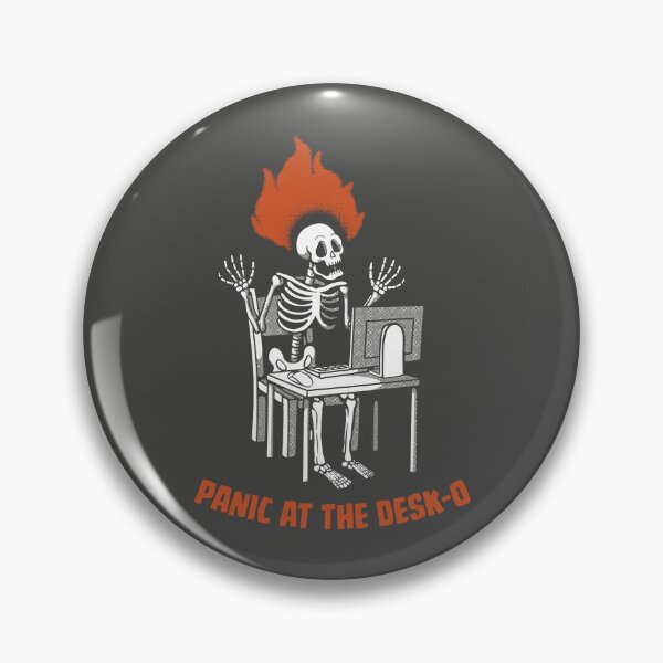 Item preview, Panic at The Desk-o Skeleton designed and sold by Tobe Fonseca®.