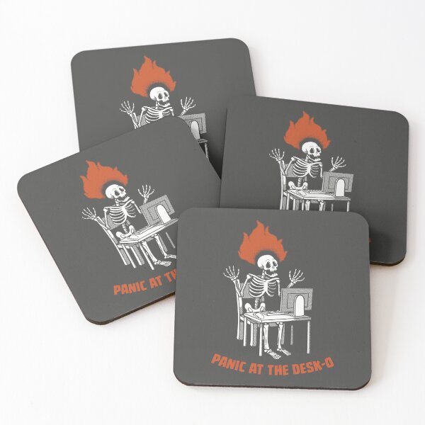 Item preview, Panic at The Desk-o Skeleton designed and sold by Tobe Fonseca®.