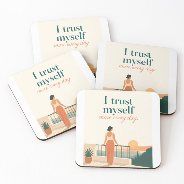 Item preview, I Trust Myself More Every Day Self Confidence Affirmation Art designed and sold by LoveNurseries.