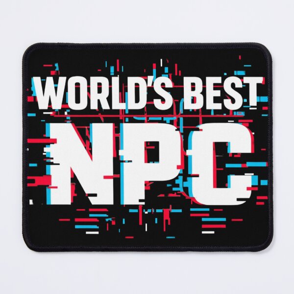 Item preview, World's Best NPC Anti-Social Gamer Introvert Humor Typographic Design designed and sold by LoneTide.