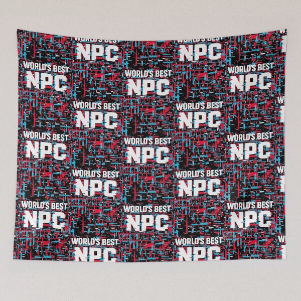 Item preview, World's Best NPC Anti-Social Gamer Introvert Humor Typographic Design  designed and sold by LoneTide.