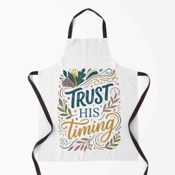 Item preview, Trust His Timing Faith Quote Floral Christian Inspirational Design designed and sold by camisagrafica.