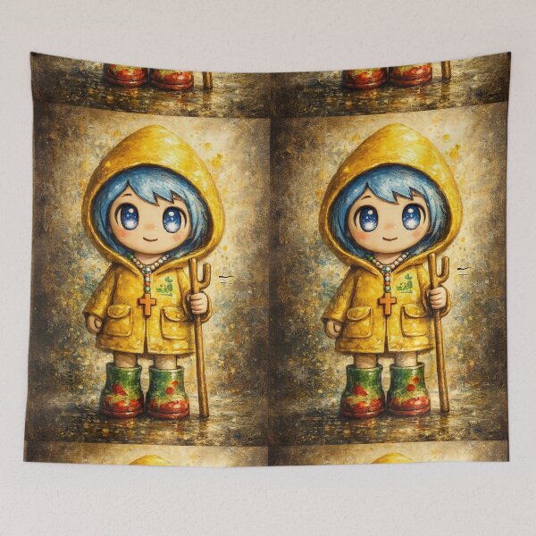 Item preview, Vatican Mascot Oil digital painting designed and sold by Dearlyprint.