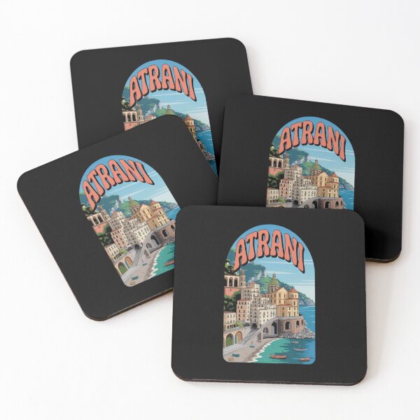 Item preview, Atrani Italy Vintage Travel Sticker designed and sold by stickercuffs.