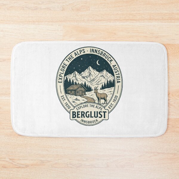 Item preview, Berglust Innsbruck Austria Alps Vintage Design designed and sold by RoyalDeluxGo.