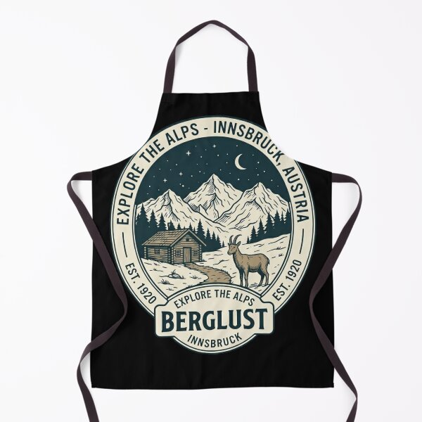 Item preview, Berglust Innsbruck Austria Alps Vintage Design designed and sold by RoyalDeluxGo.