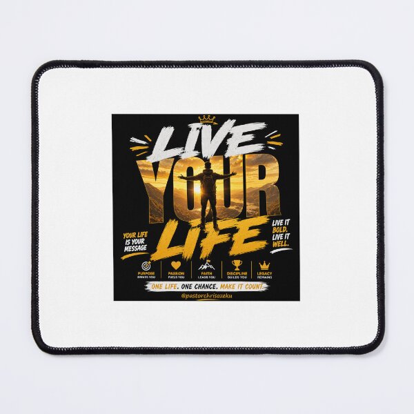 Item preview, Live Your Life Motivational Streetwear Design designed and sold by Pastorchrisozeku.