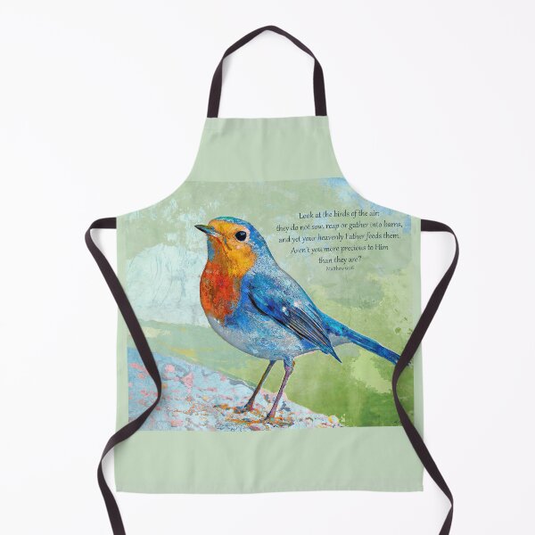 Item preview, Matthew 6 26 Christian Bird Bible Verse Art designed and sold by Sharon Cummings Art.