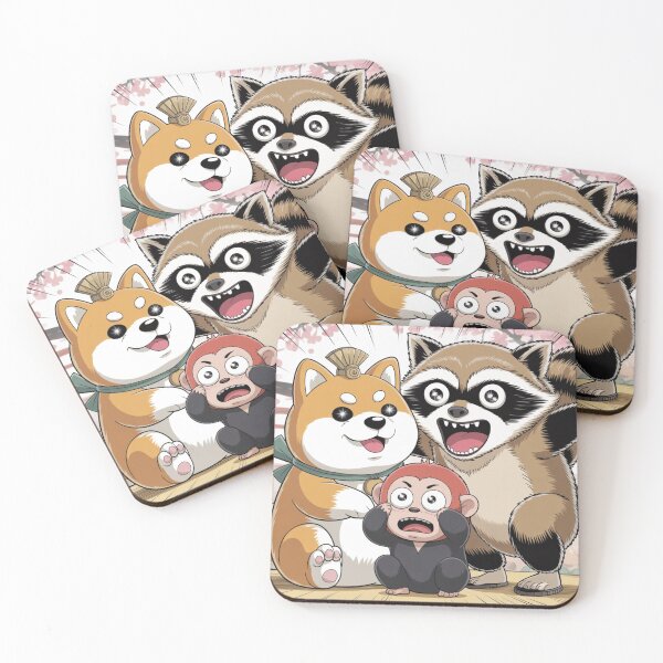 Item preview, Funny Anime & Cartoon Animal Chaos Graphic Print designed and sold by tim tal.