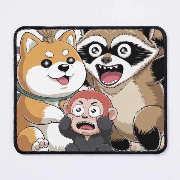 Item preview, Funny Anime & Cartoon Animal Chaos Graphic Print designed and sold by tim tal.