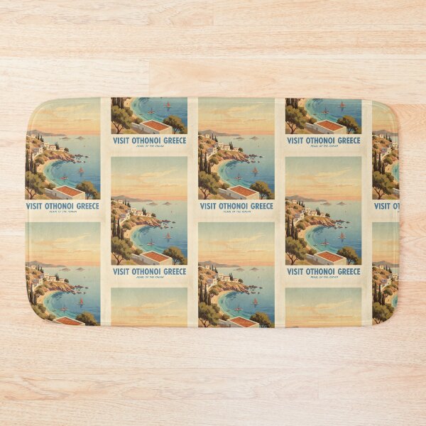 Item preview, Othonoi Greece, Greek Island Vintage Travel Tourism designed and sold by TravelersGems.