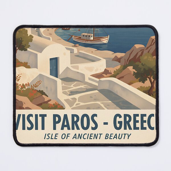 Item preview, Paros Greece, Greek Island Vintage Travel Tourism designed and sold by TravelersGems.