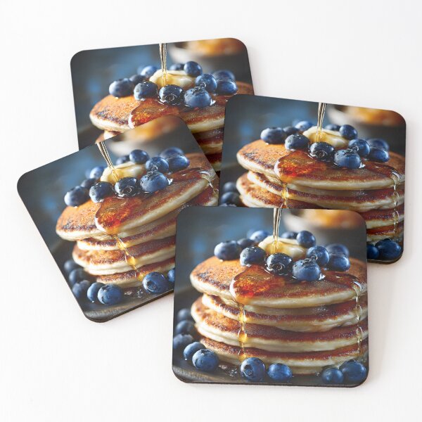 Item preview, Delicious Stack of Pancakes with Blueberries and Syrup designed and sold by Artessie.
