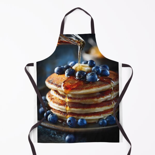 Item preview, Delicious Stack of Pancakes with Blueberries and Syrup designed and sold by Artessie.