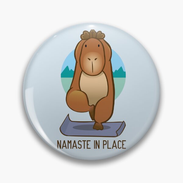 Item preview, Capybara namaste in place designed and sold by Konopikyu.