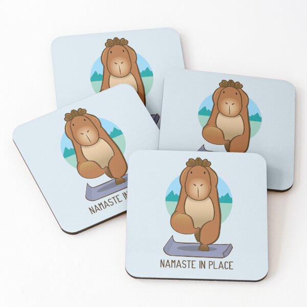 Item preview, Capybara namaste in place designed and sold by Konopikyu.