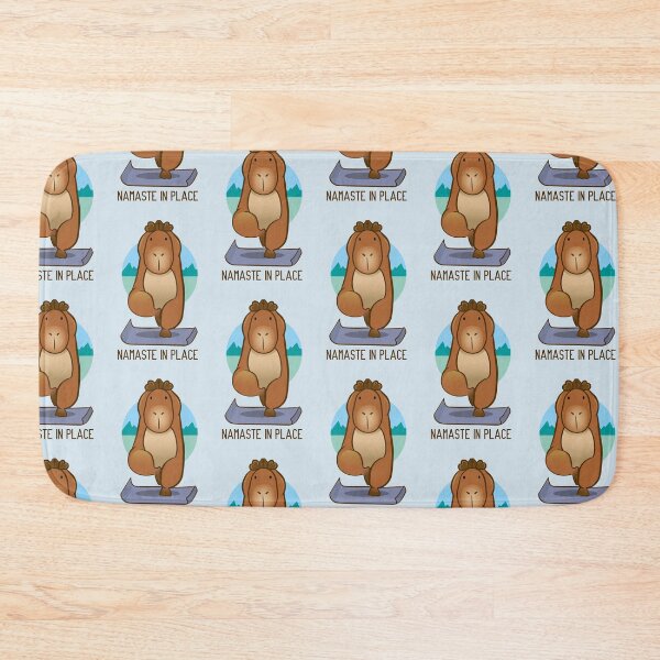 Item preview, Capybara namaste in place designed and sold by Konopikyu.