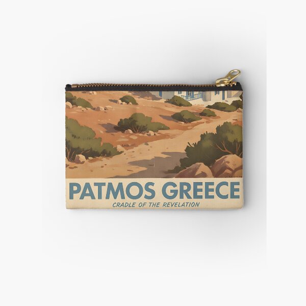 Item preview, Patmos Greece, Greek Island Vintage Travel Tourism designed and sold by TravelersGems.