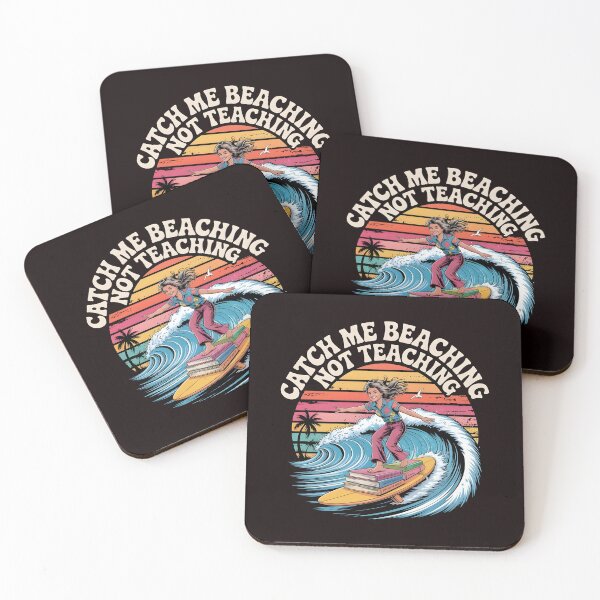 Item preview, Catch Me Beaching Not Teaching Cute Summer Vacation Teacher Humor designed and sold by Redgiant87x.