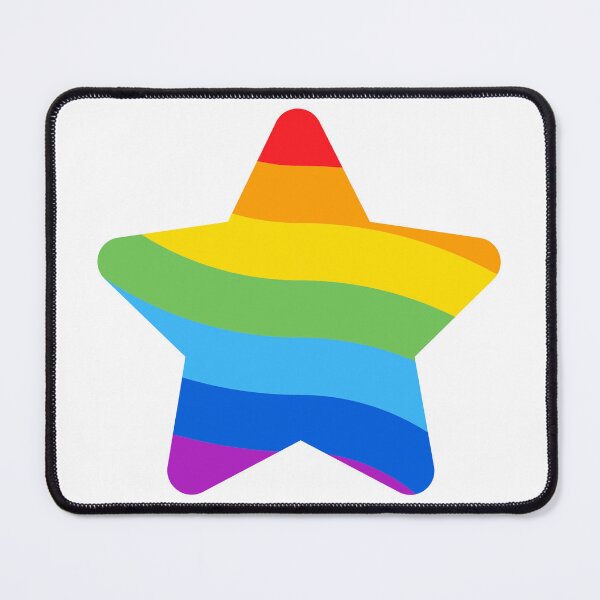 Item preview, Retro Rainbow Wavy Star - Colorful Cute Celestial Silhouette designed and sold by SolutionsArt.
