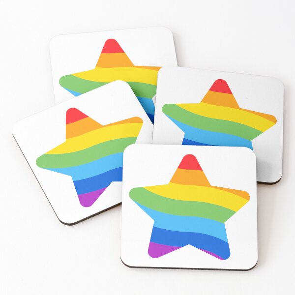 Item preview, Retro Rainbow Wavy Star - Colorful Cute Celestial Silhouette designed and sold by SolutionsArt.