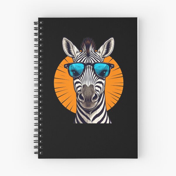 Item preview, Cool Zebra With Sunglasses Retro Funny Animal Art designed and sold by BillowyLove.