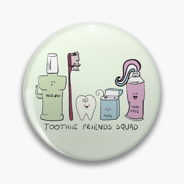 Item preview, Cute Dental Care Characters – Toothbrush Toothpaste Floss Cartoon, Kids Dentist Gift designed and sold by karolaart.