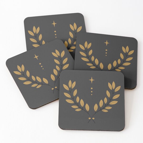 Item preview, Minimalist Golden Laurel Wreath – Celestial Boho Magic Sticker designed and sold by MADBULL7.