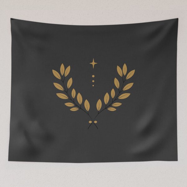 Item preview, Minimalist Golden Laurel Wreath – Celestial Boho Magic Sticker designed and sold by MADBULL7.
