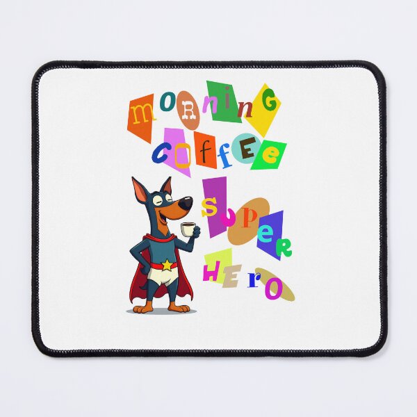 Item preview, Morning Coffee Super Hero Text Art designed and sold by Museum Of Non-Existing Art.