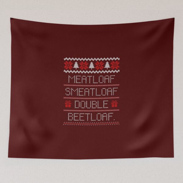 Item preview, Meatloaf Smeatloaf Ugly Christmas Sweater designed and sold by Normbot2000.