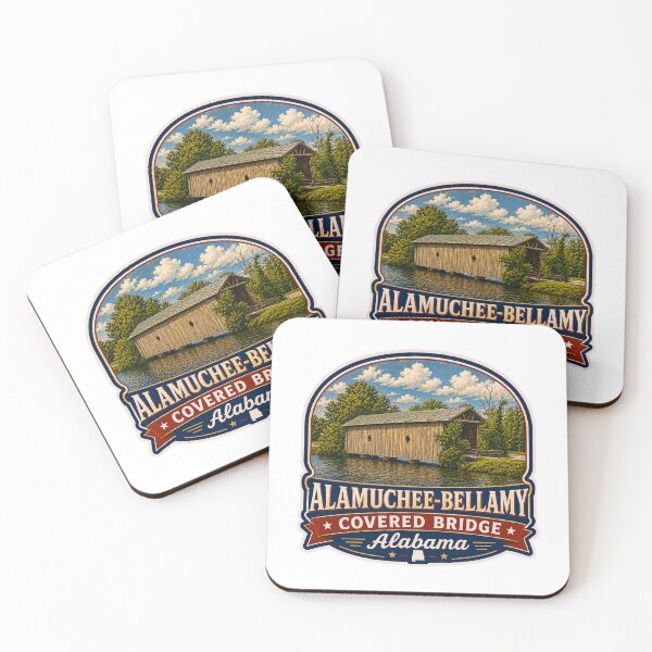 Item preview, Alamuchee-Bellamy Covered Bridge sticker designed and sold by gotucoveredart.