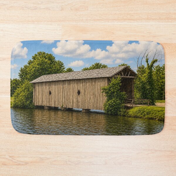 Item preview, Alamuchee-Bellamy Covered Bridge sticker designed and sold by gotucoveredart.
