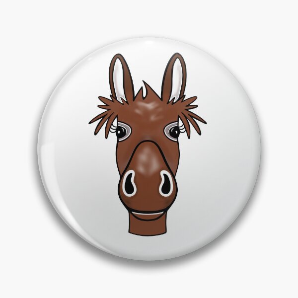 Item preview, Cute Donkey Head designed and sold by Sartoris Art.