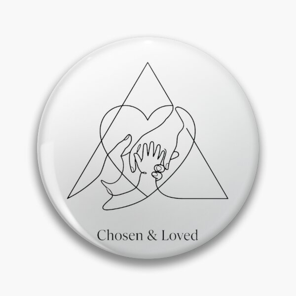 Item preview, Minimalist Line Art Chosen and Loved Adoption Symbol designed and sold by DuckOddity.