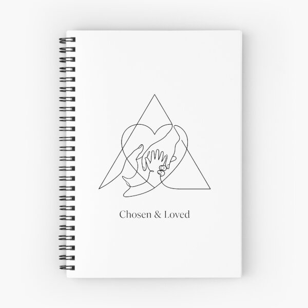 Item preview, Minimalist Line Art Chosen and Loved Adoption Symbol designed and sold by DuckOddity.