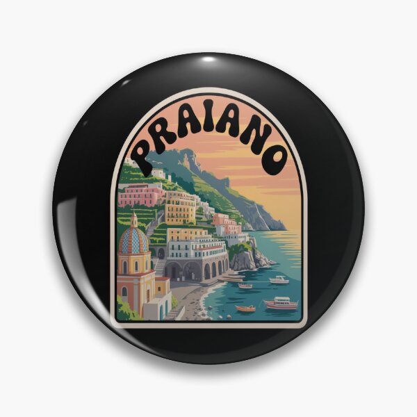 Item preview, Praiano Italy Vintage Travel Sticker designed and sold by stickercuffs.
