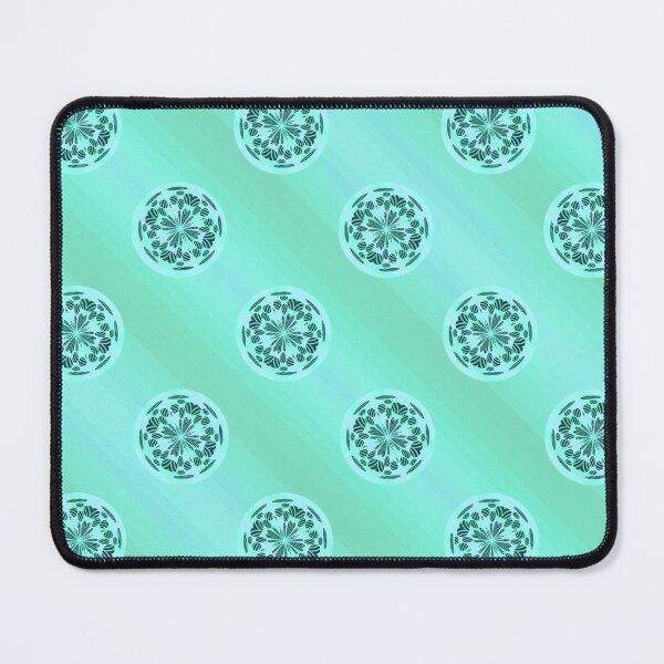 Item preview, Large Ombre Stripes and Faded Flowers In Teal designed and sold by HHHeirlooms.