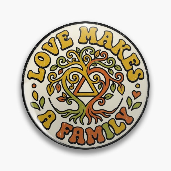 Item preview, Groovy Retro 70s Love Makes A Family Adoption designed and sold by DuckOddity.