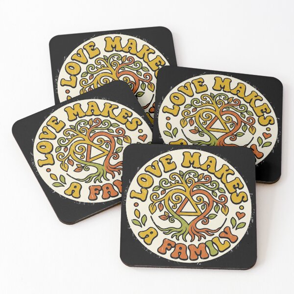 Item preview, Groovy Retro 70s Love Makes A Family Adoption designed and sold by DuckOddity.