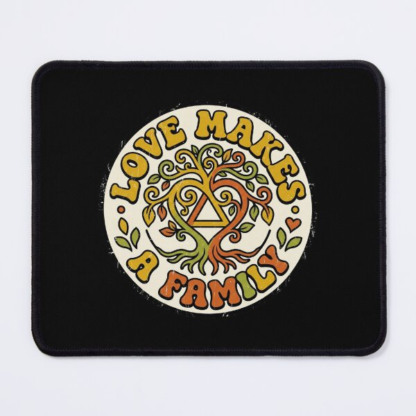 Item preview, Groovy Retro 70s Love Makes A Family Adoption designed and sold by DuckOddity.